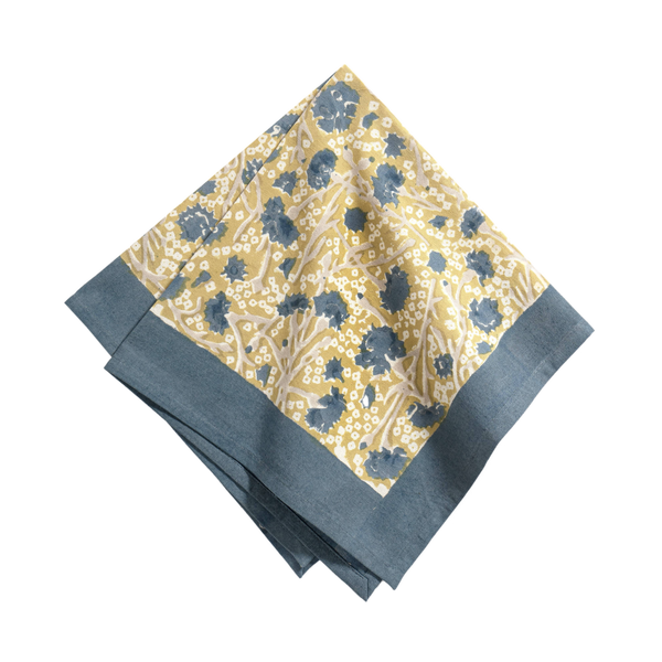 French Tablecloth Meadows Blue & Green