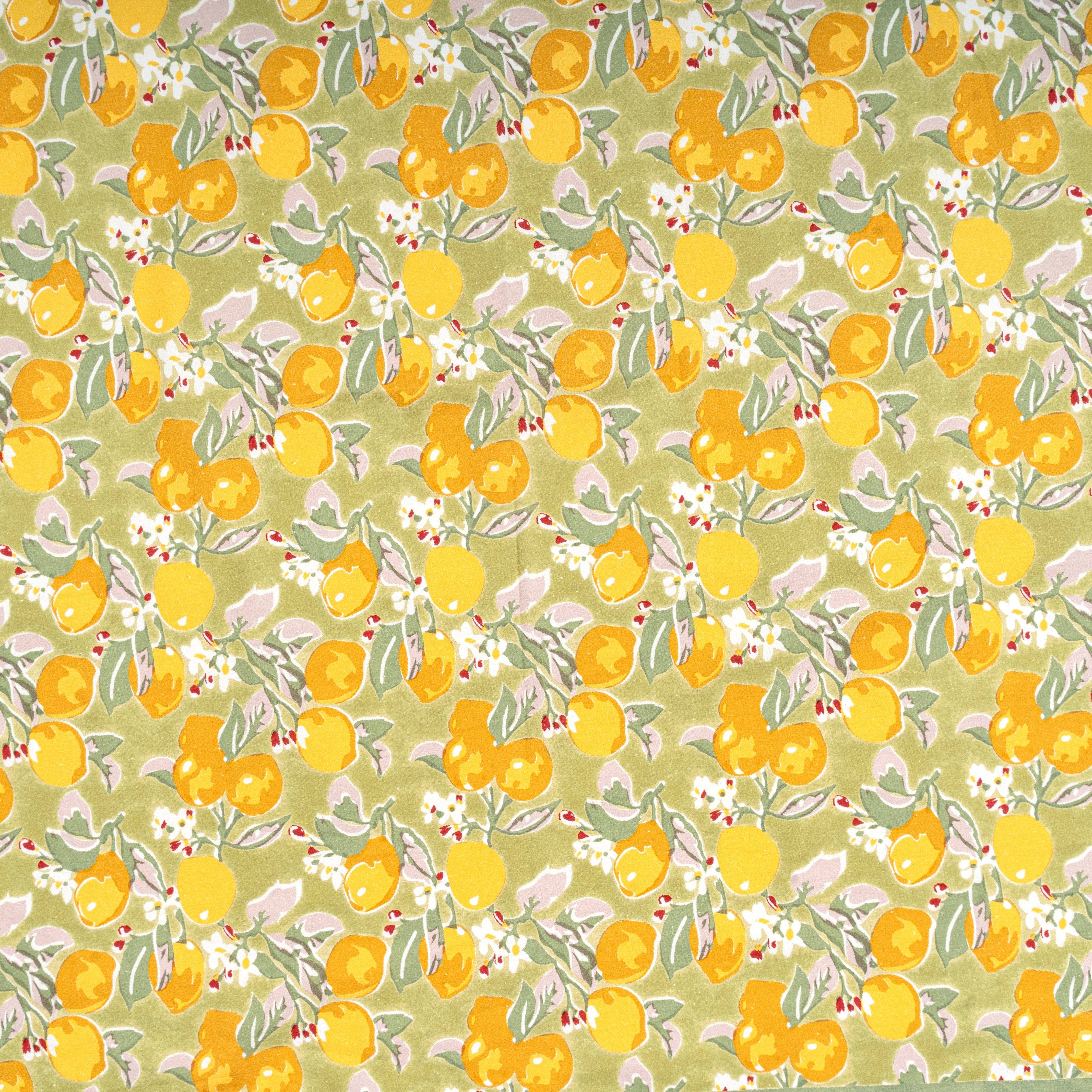 French Tablecloth Citron Vert & Yellow