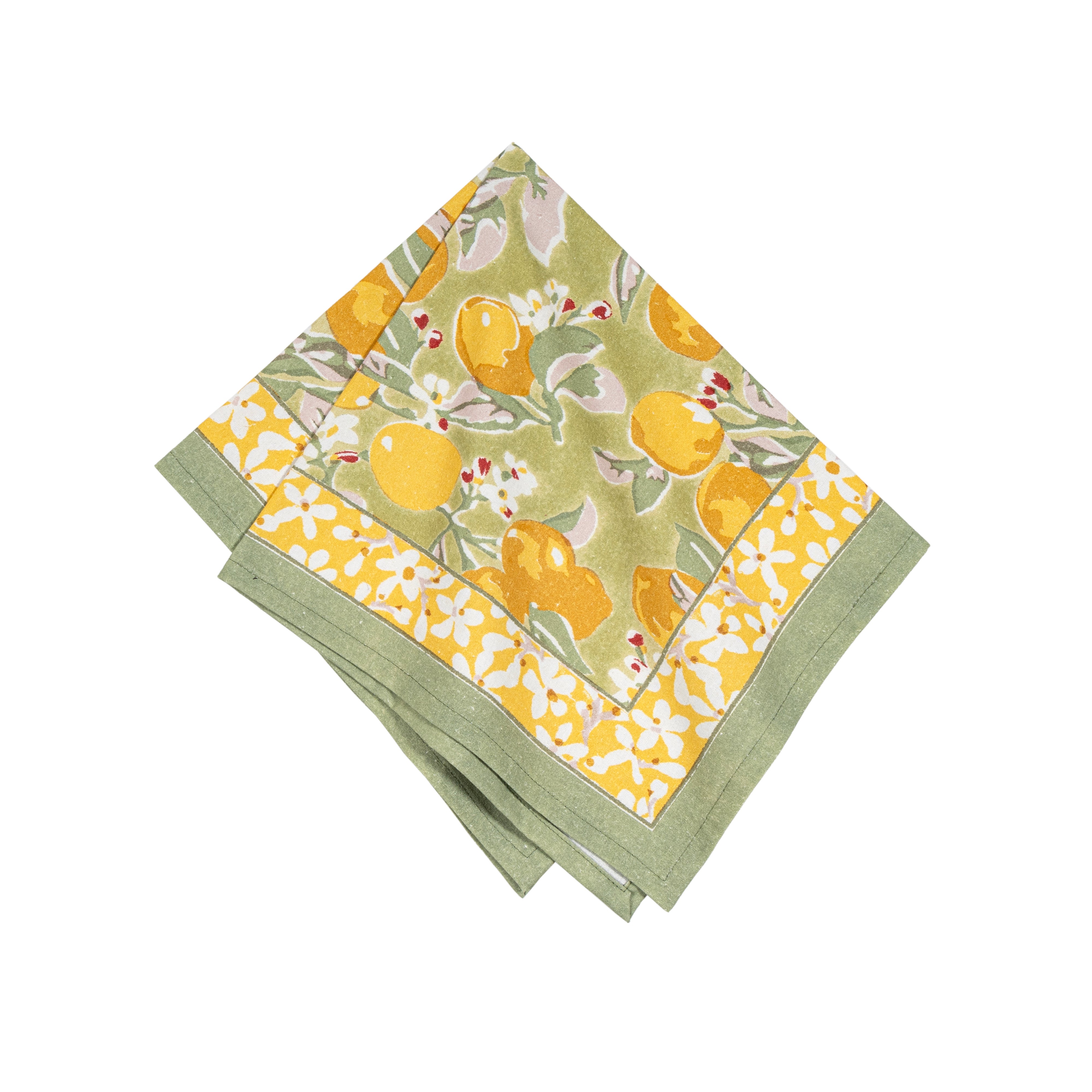 Citron Napkins Vert & Yellow, Set of 6