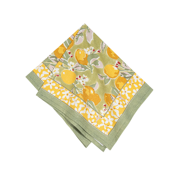 French Tablecloth Citron Vert & Yellow