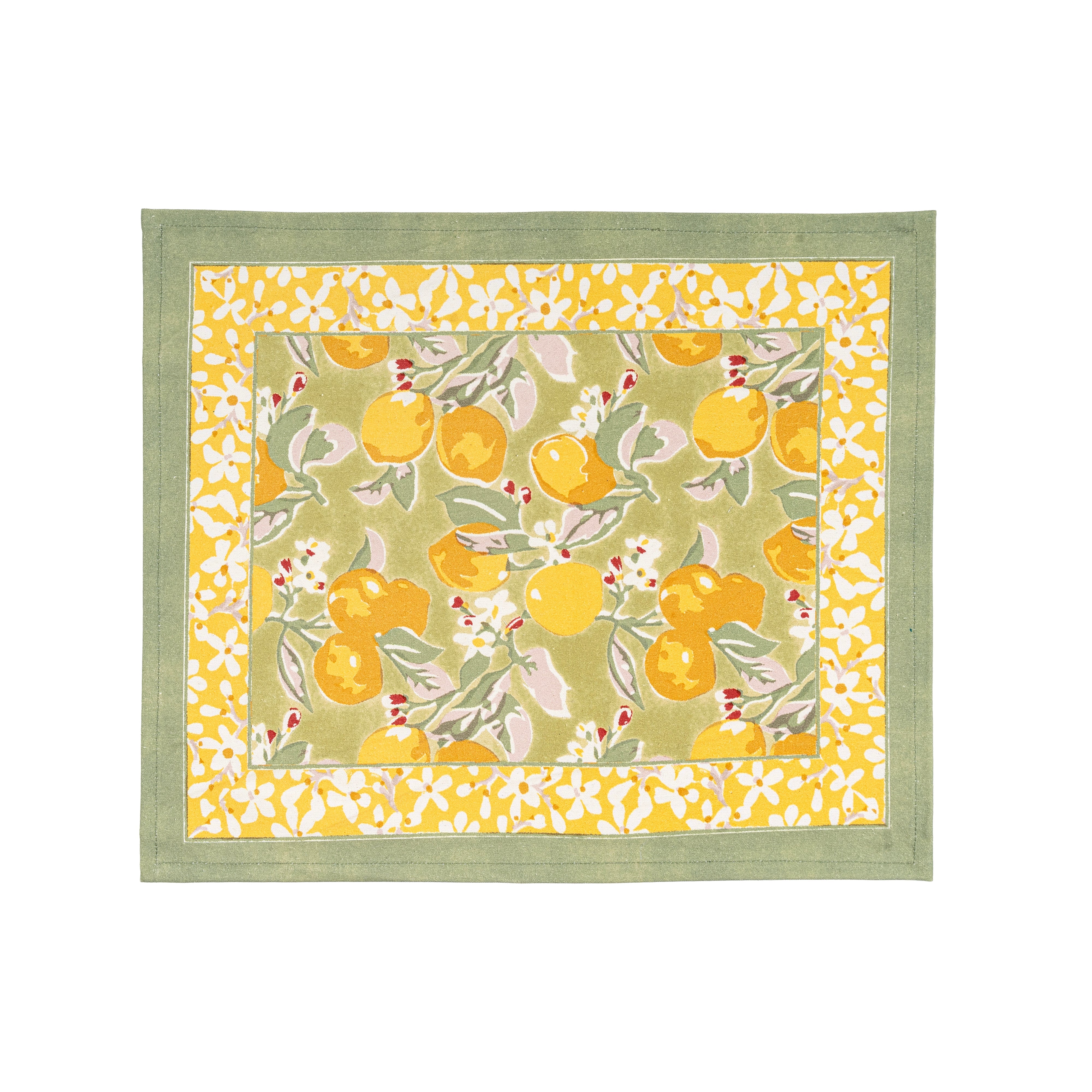 Citron Placemats Vert & Yellow, Set of 6