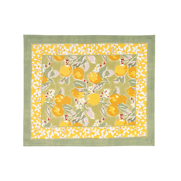 Citron Placemats Vert & Yellow, Set of 6