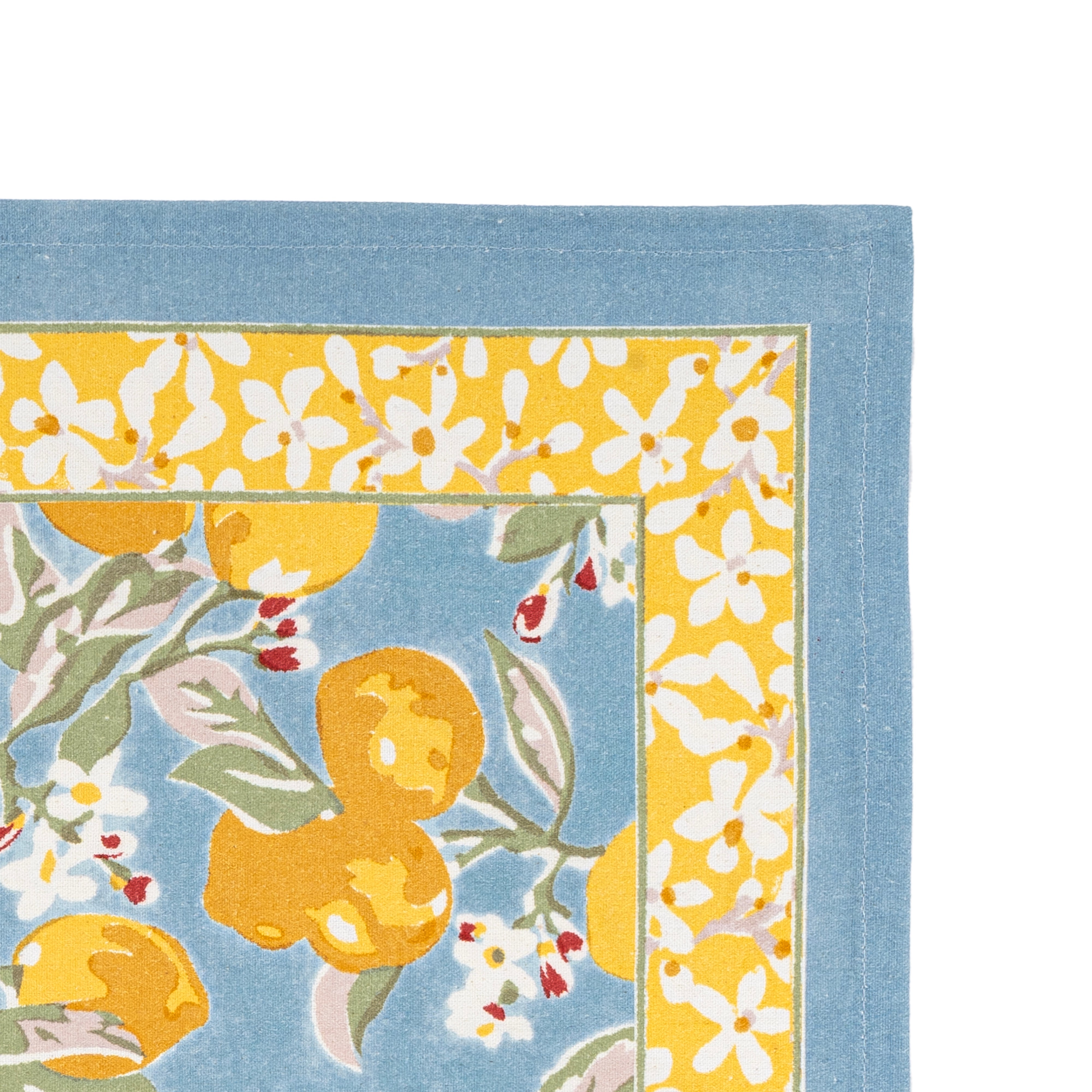 Citron Placemats Bleu & Yellow, Set of 6