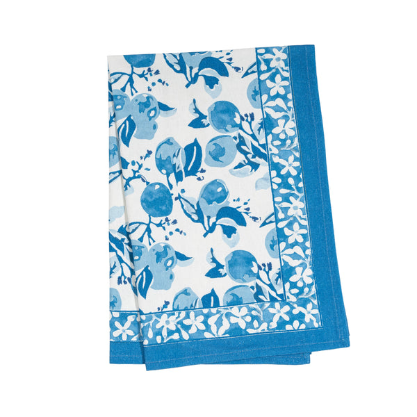 Citron Tea Towels Bleu, Set of 3