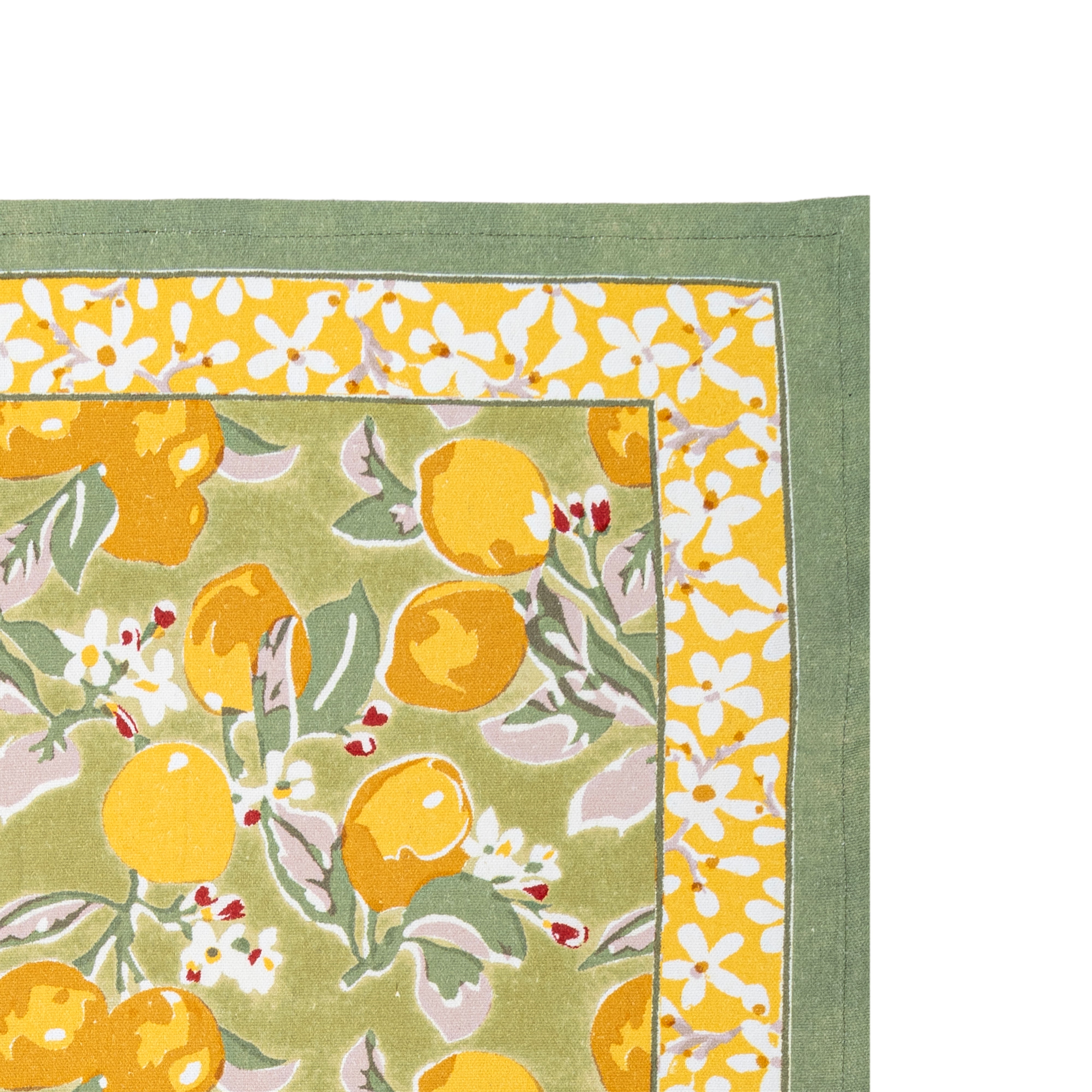 Citron Tea Towels Vert & Yellow, Set of 3