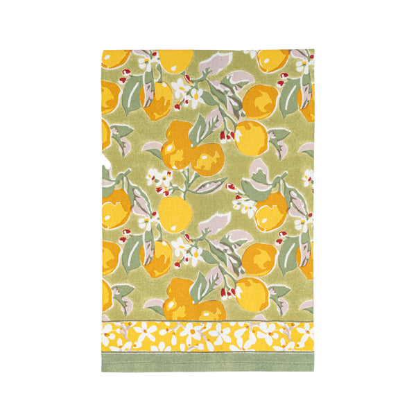 Citron Tea Towels Vert & Yellow, Set of 3