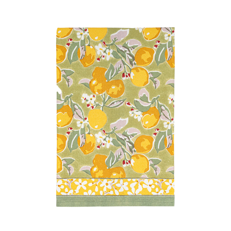 Citron Tea Towels Vert & Yellow, Set of 3