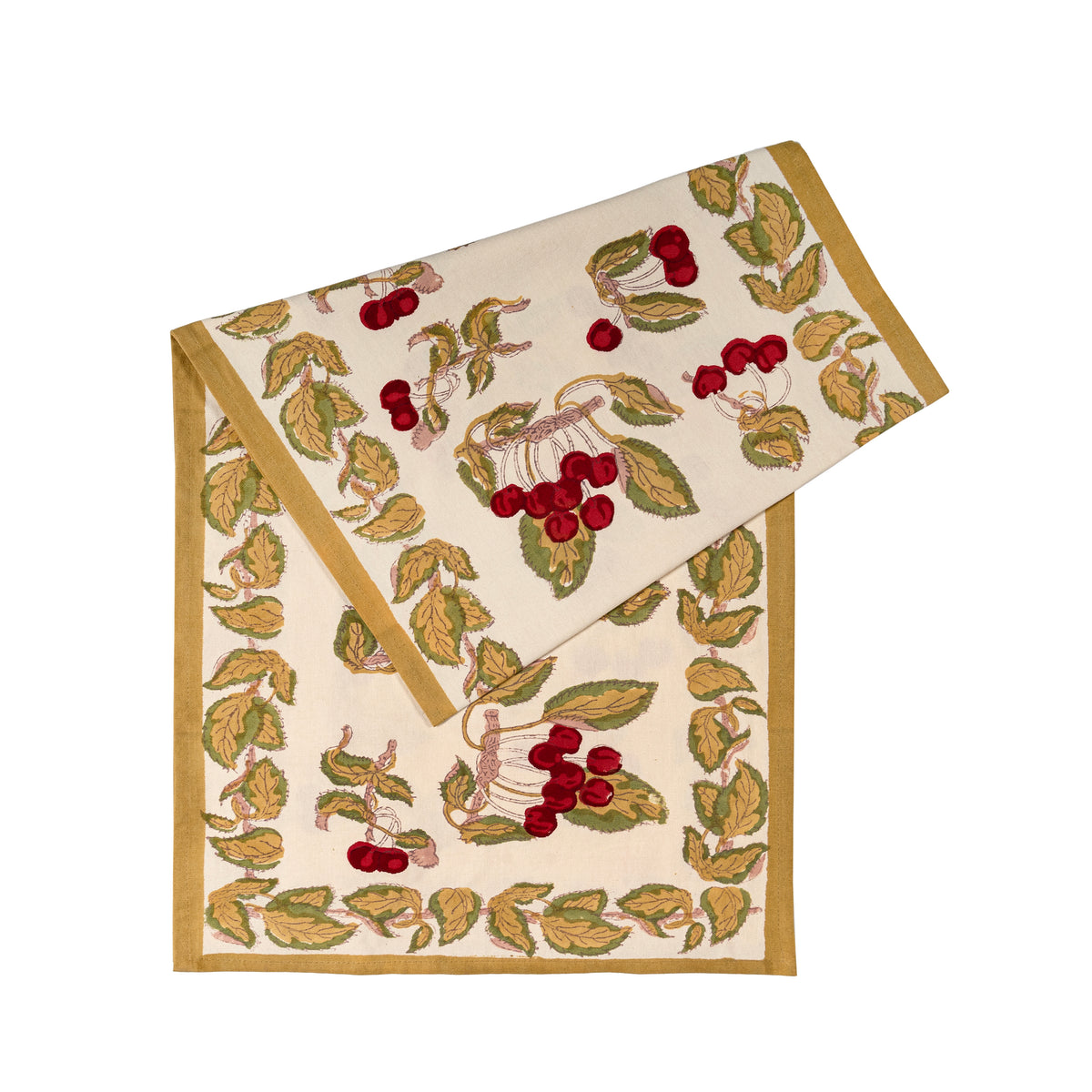 Cherry Blossom Runner Red & Green