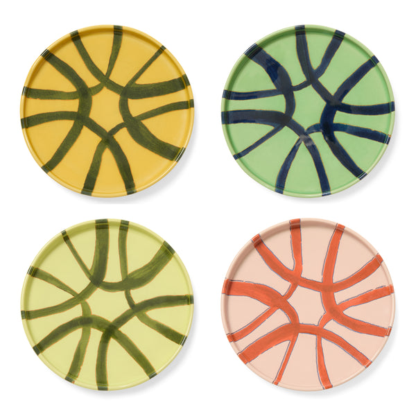 Amalfi Ceramic Appetizer Plate Pink