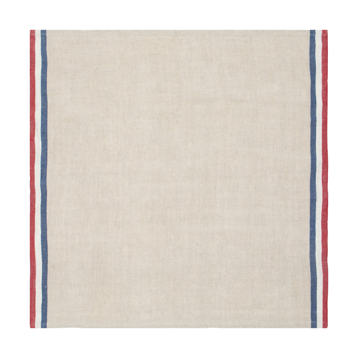 Normandy Natural Napkins - Red/Natural/Blue Stripes, Set of 4