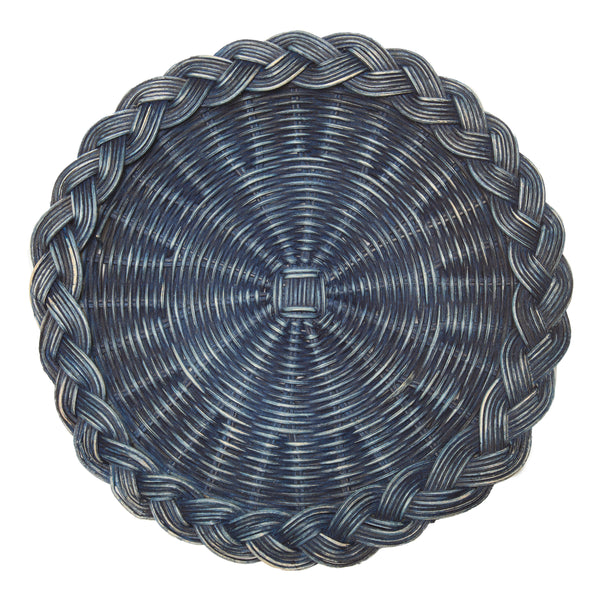 Braided Weave Placemats Blue - Set of 5