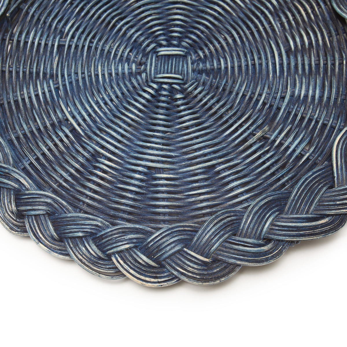 Braided Weave Placemats Blue - Set of 5