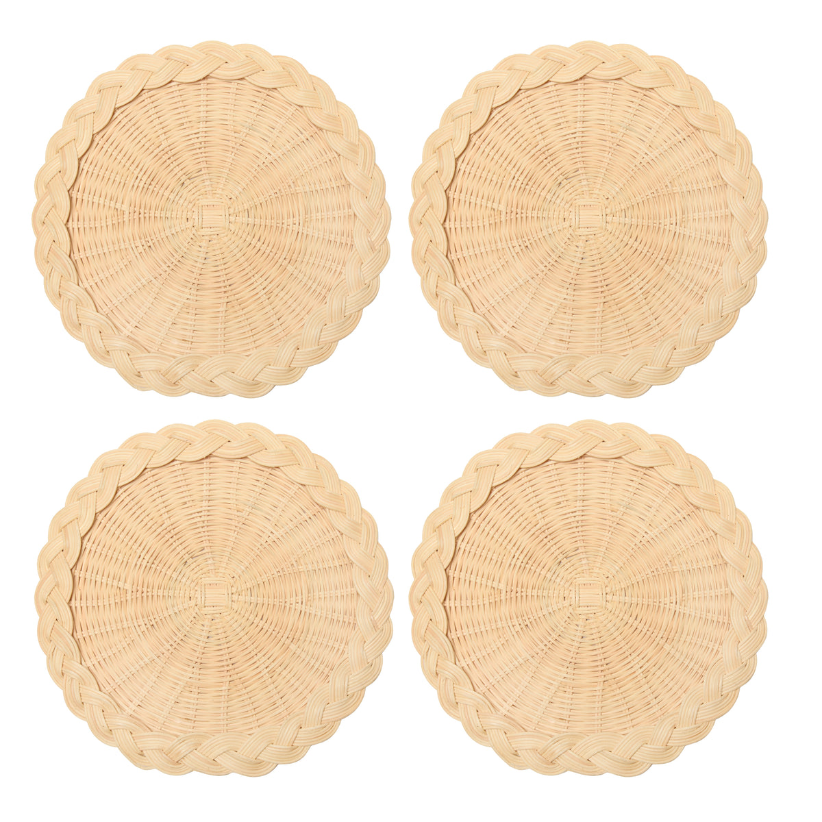 Braided Weave Placemats Natural - Set of 5