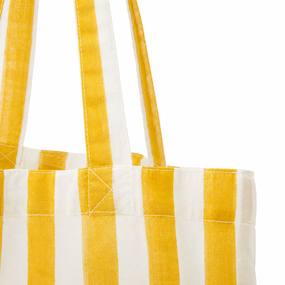 Cabana Stripes Yellow Tote Bag