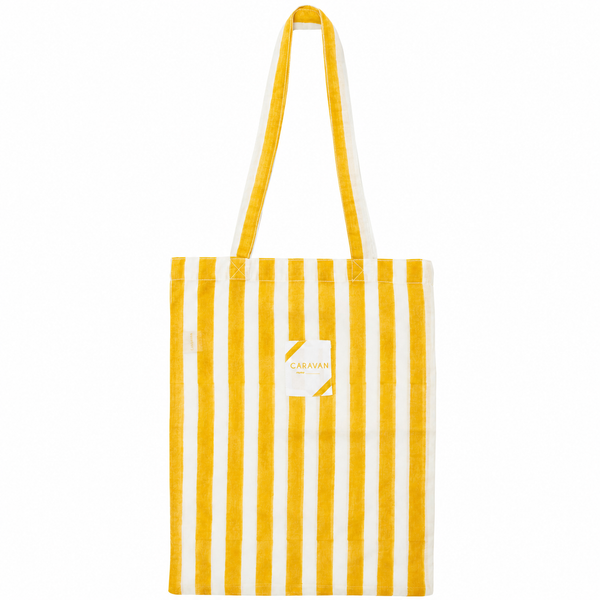 Cabana Stripes Yellow Tote Bag