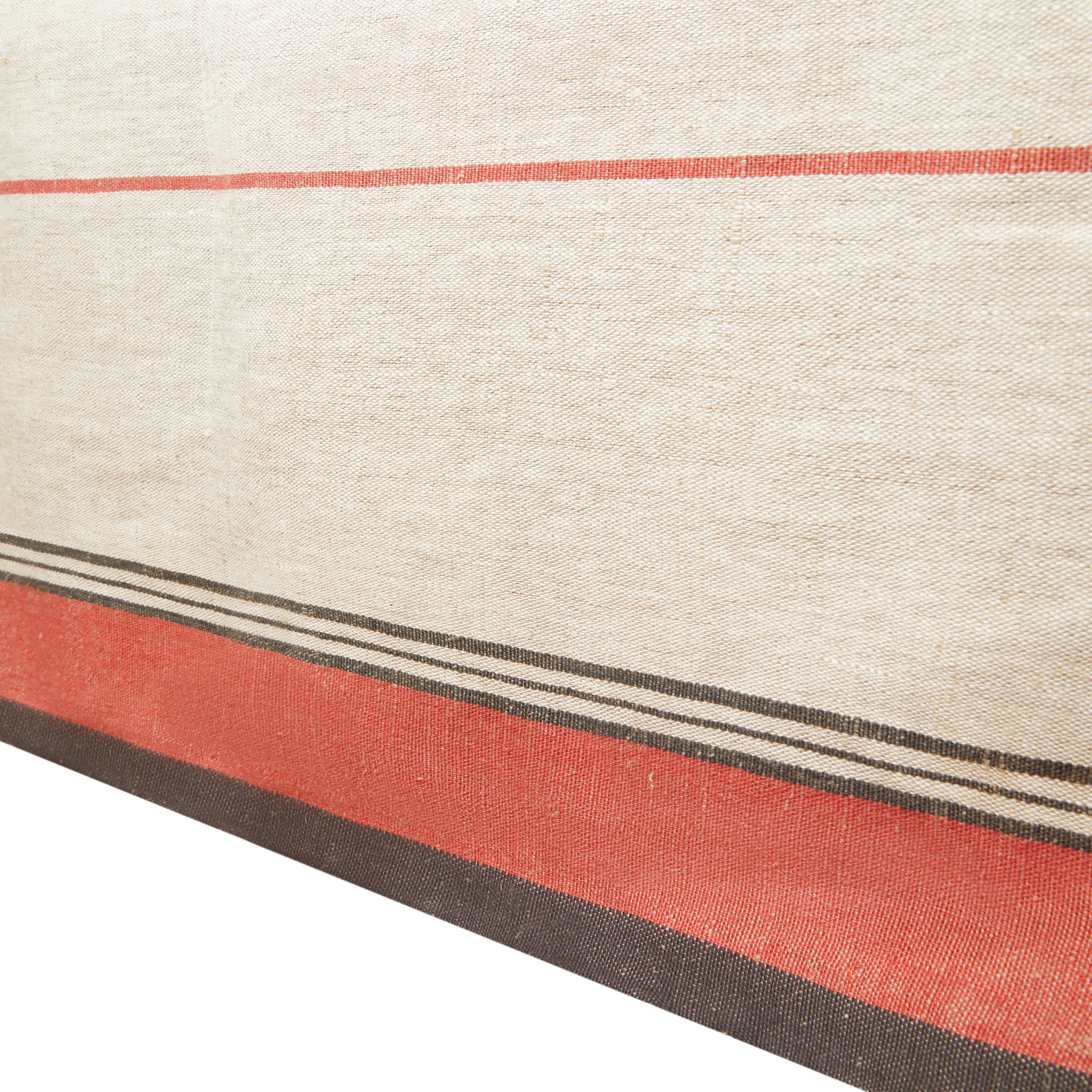 French Tablecloth Eze Ivory & Red