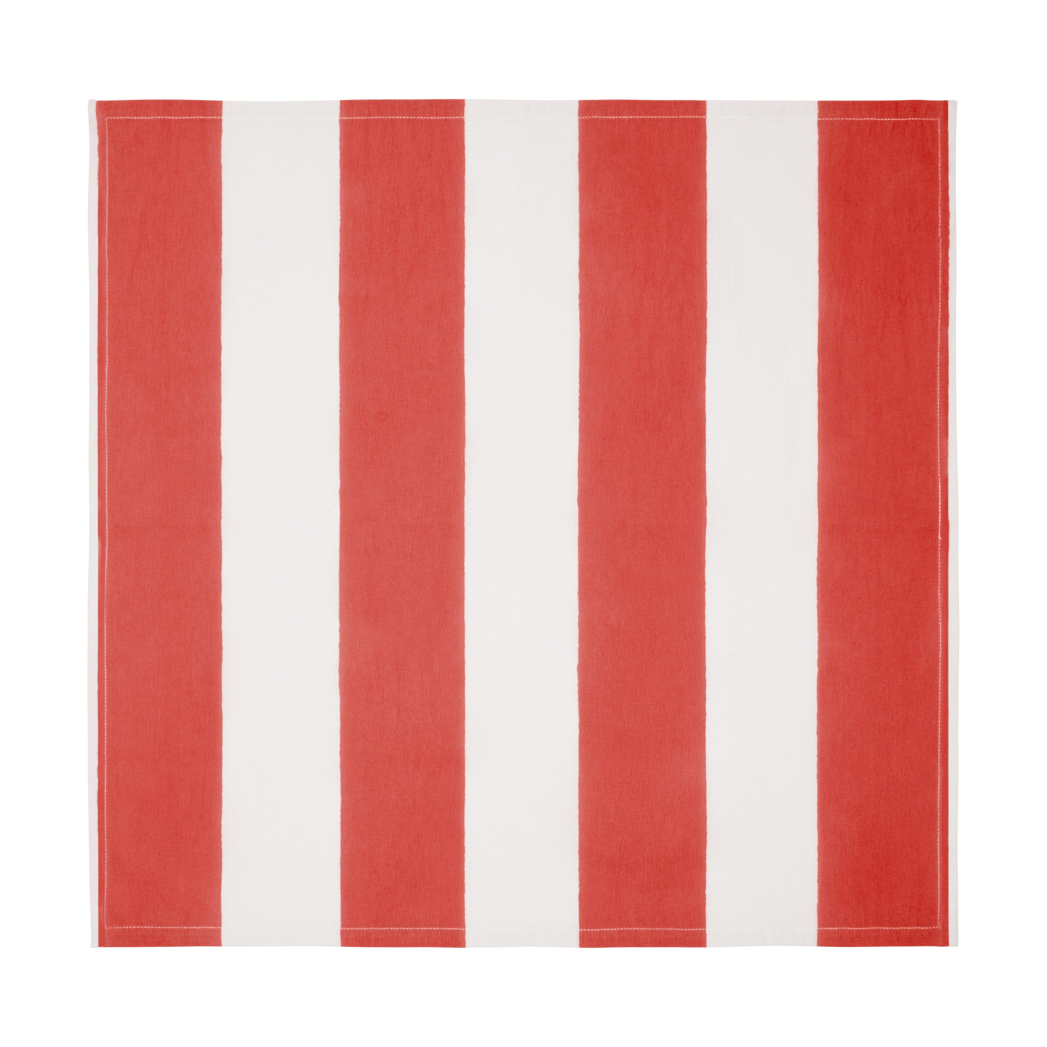St. Tropez Napkins Red Stripes, Set of 6