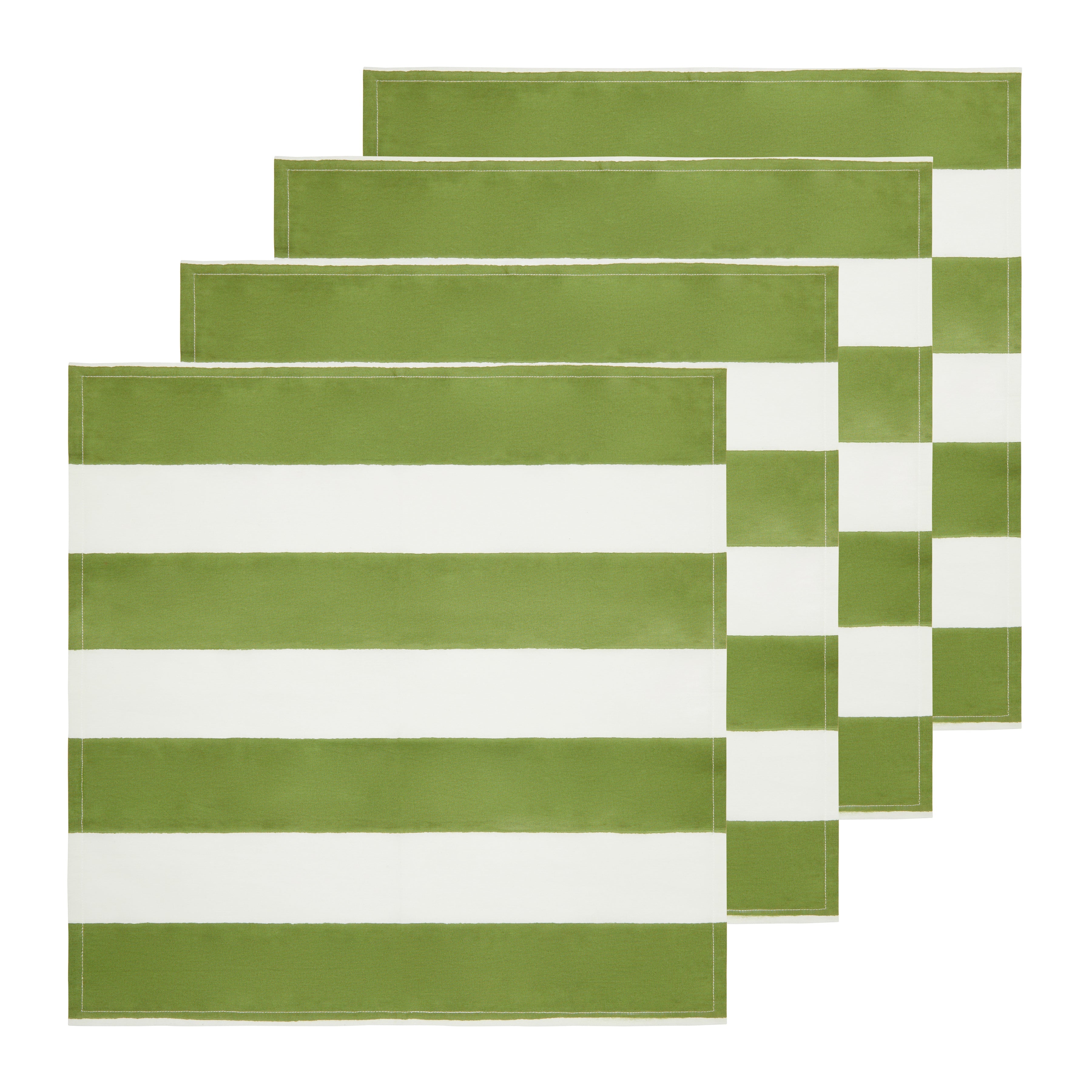 St. Tropez Napkins Vert Stripes, Set of 6