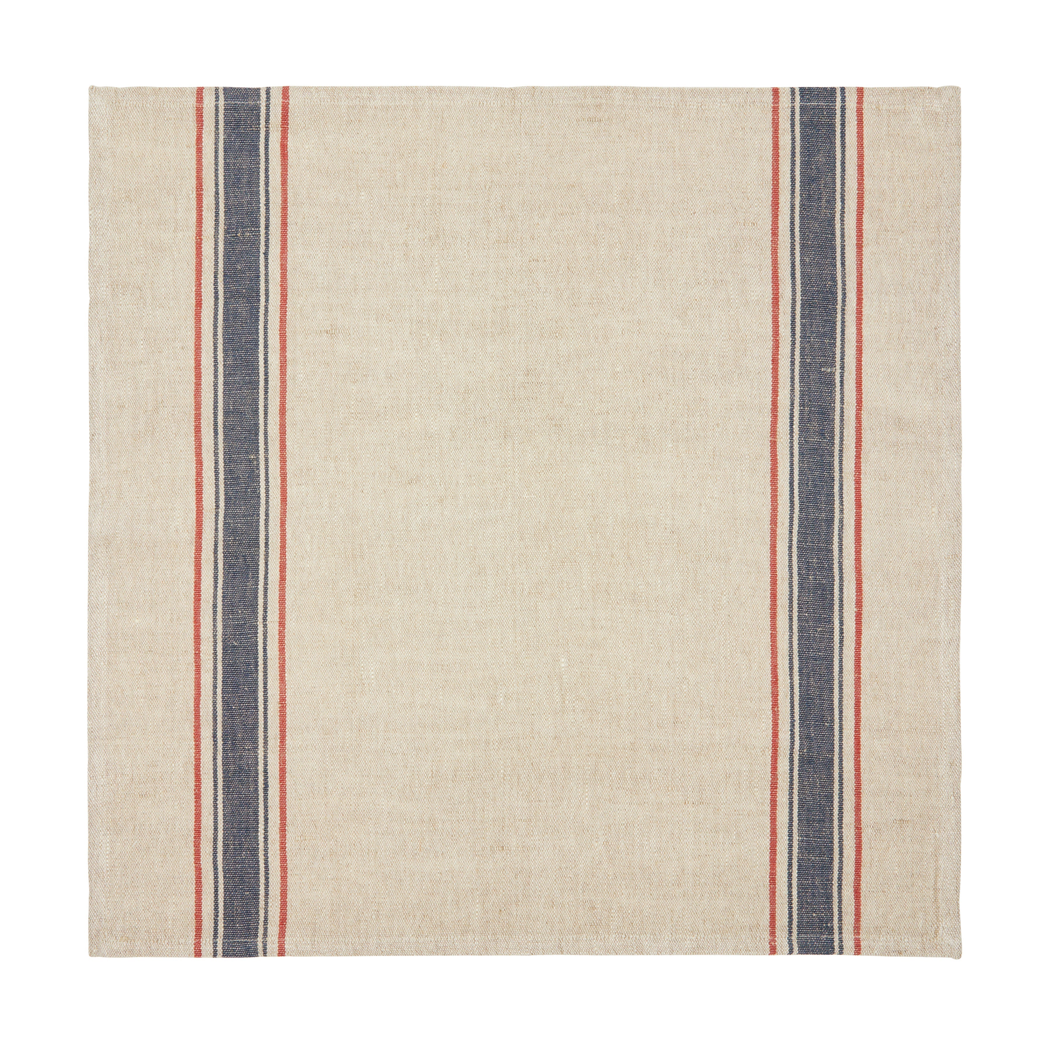 Menton Natural & Denim Napkin, Set of 4
