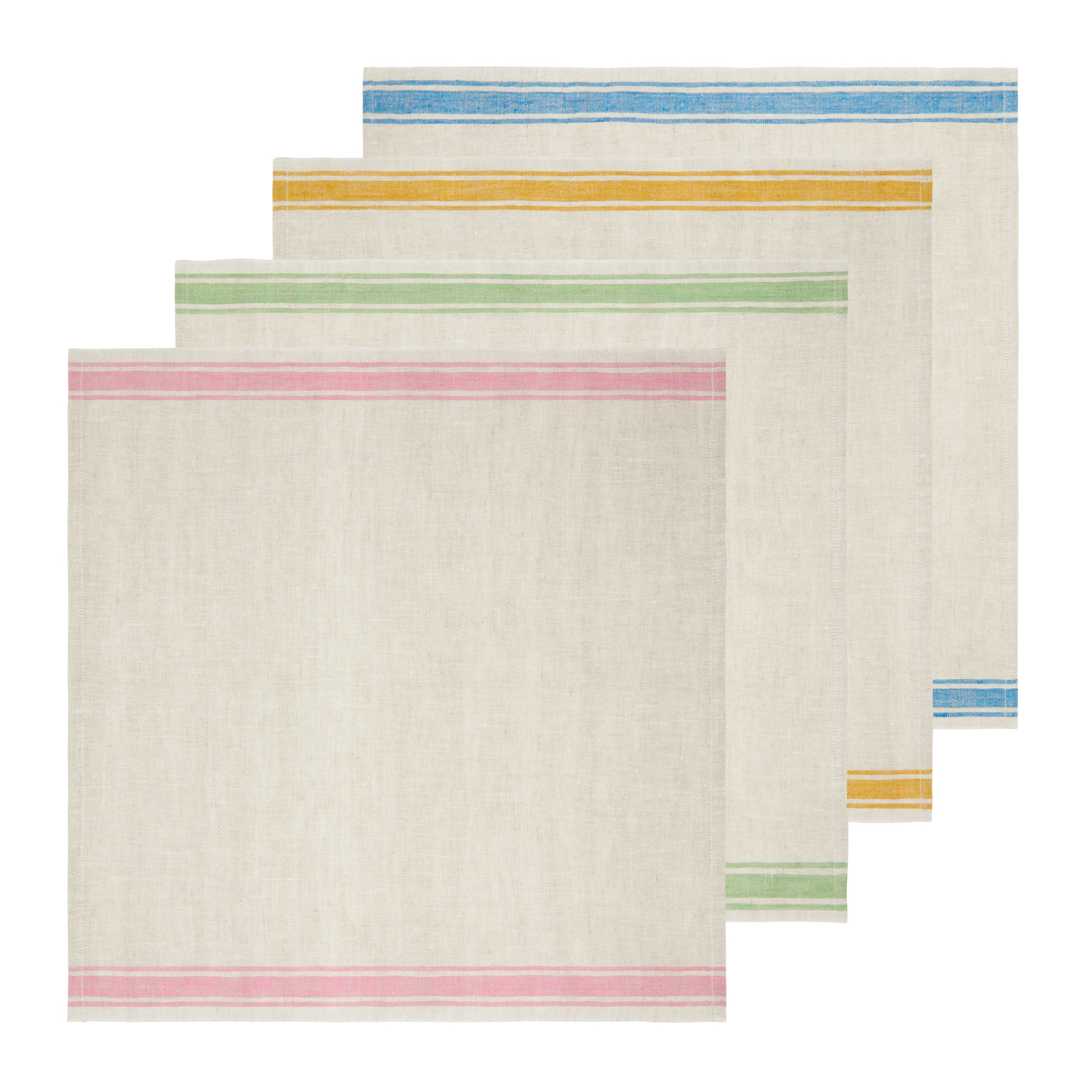 Easter Spring Assorted Napkin, S/4 (Blue, Green, Pink, Yellow)