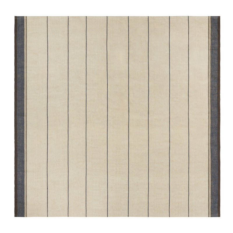 French Tablecloth Eze Ivory & Blue