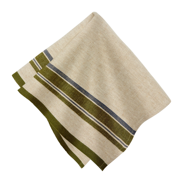 French Tablecloth Eze Ivory & Blue