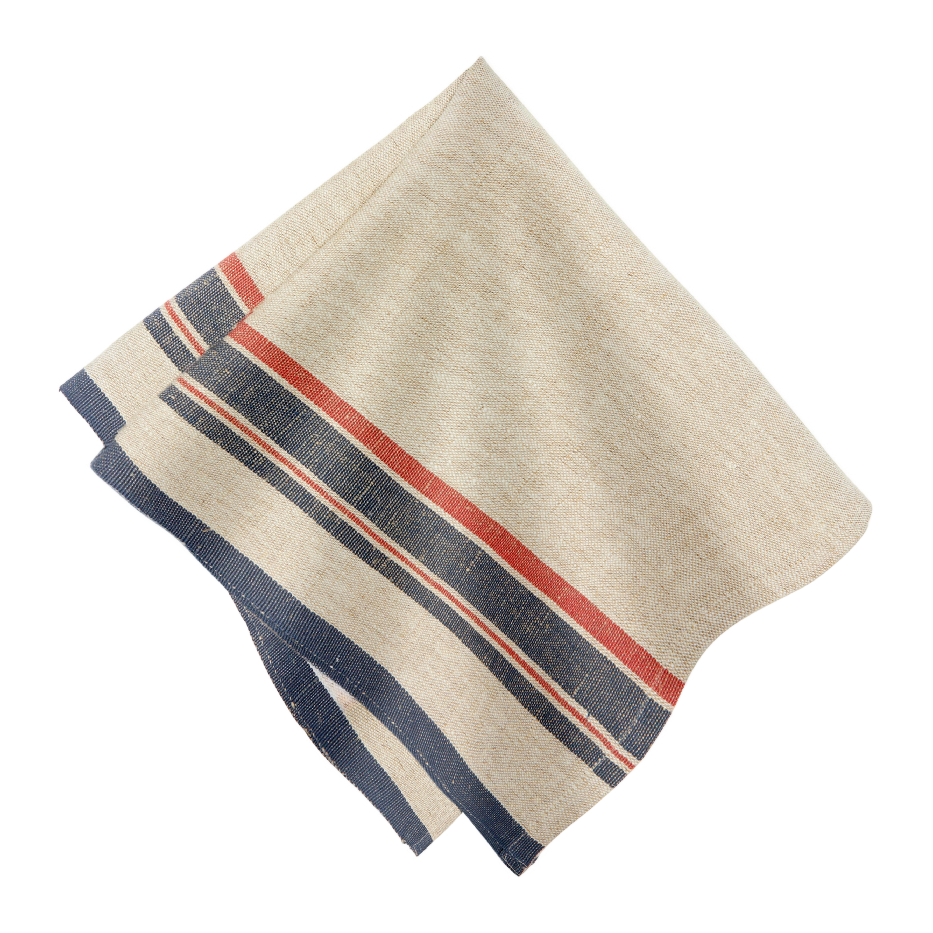 French Tablecloth Eze Ivory & Red