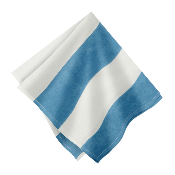 French Tablecloth St. Tropez Blue Stripes