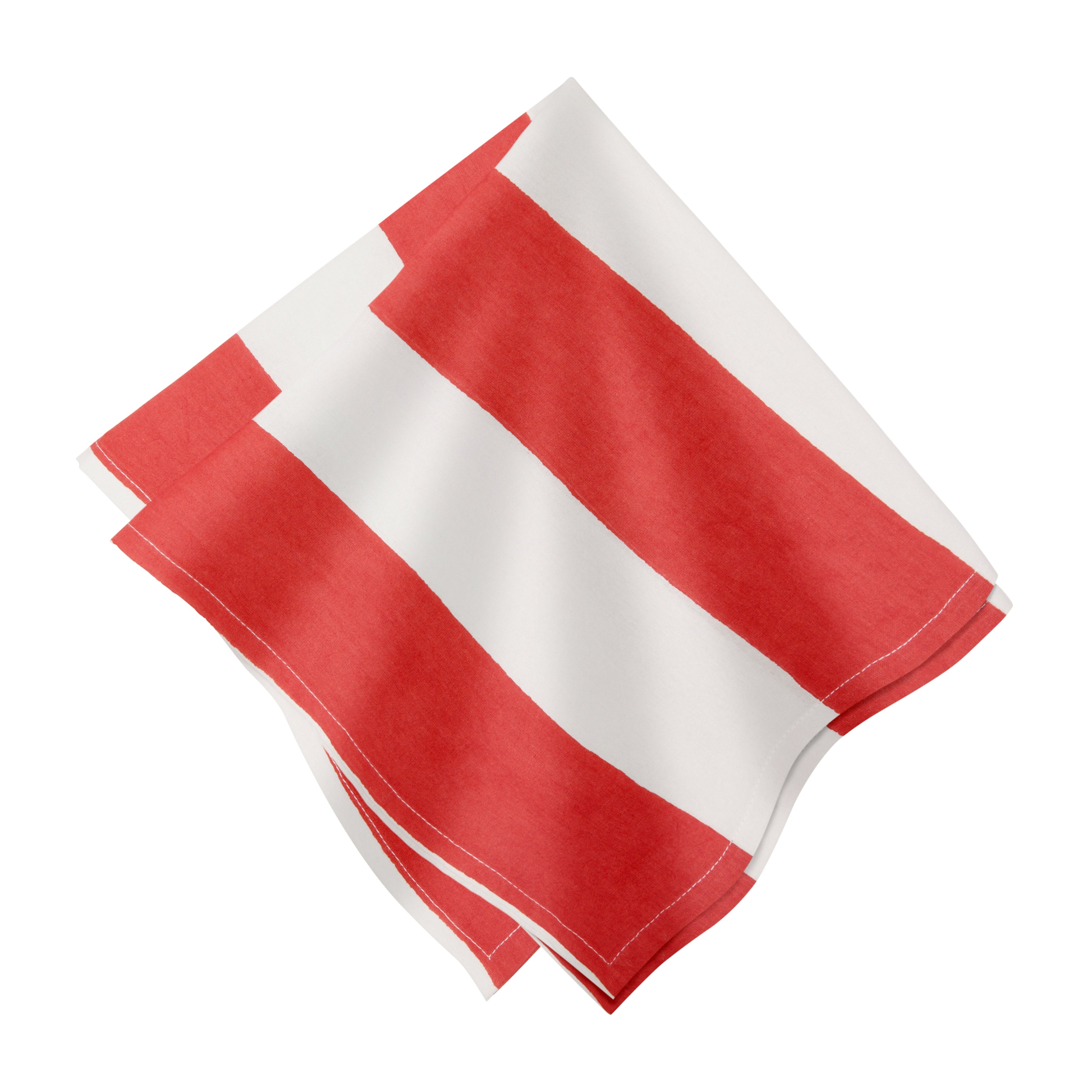 St. Tropez Napkins Red Stripes, Set of 6