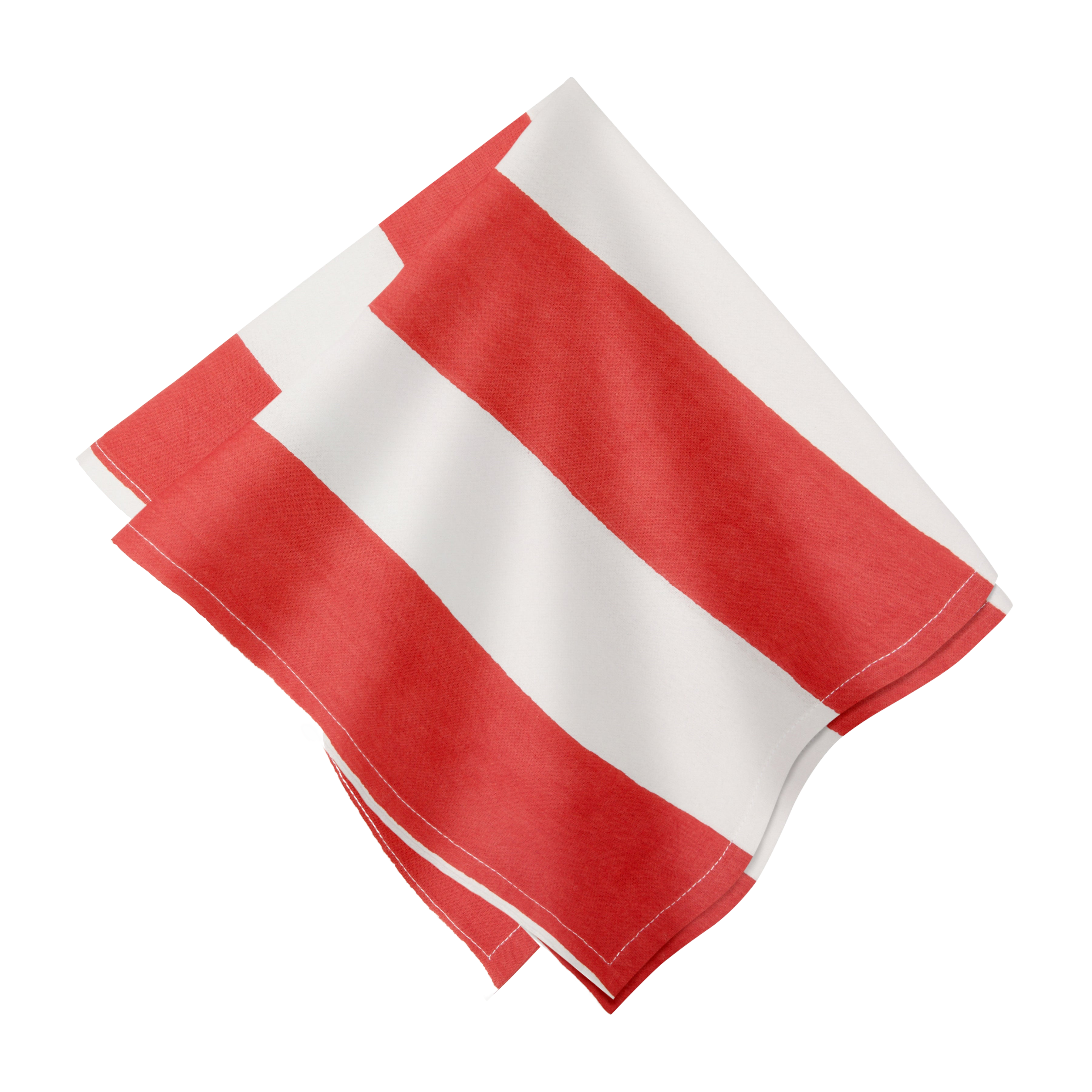 French Tablecloth St. Tropez Red Stripes