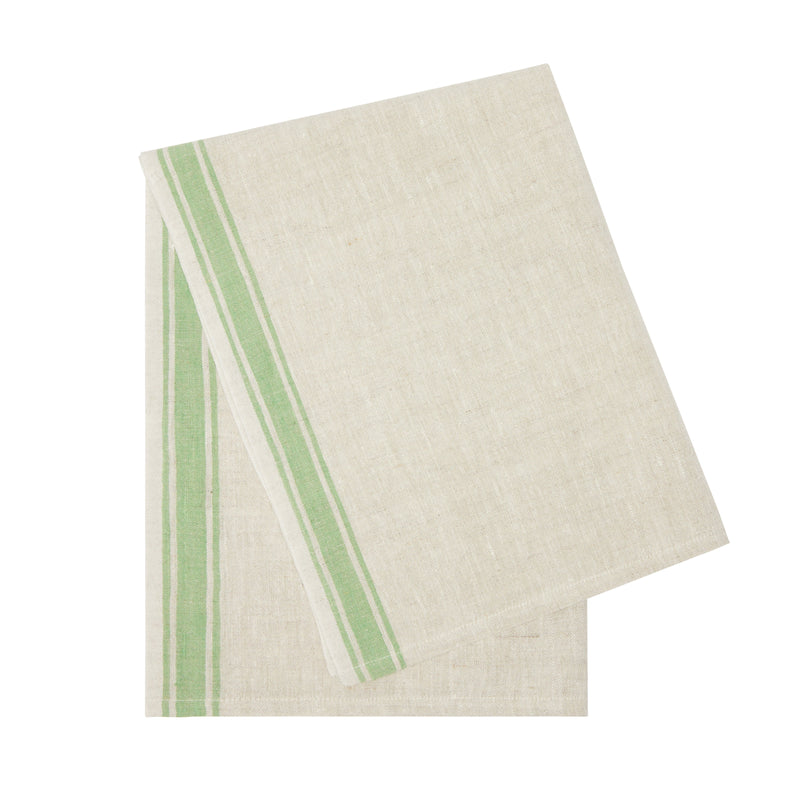 Easter Spring Tea Towels Green, Set of 2