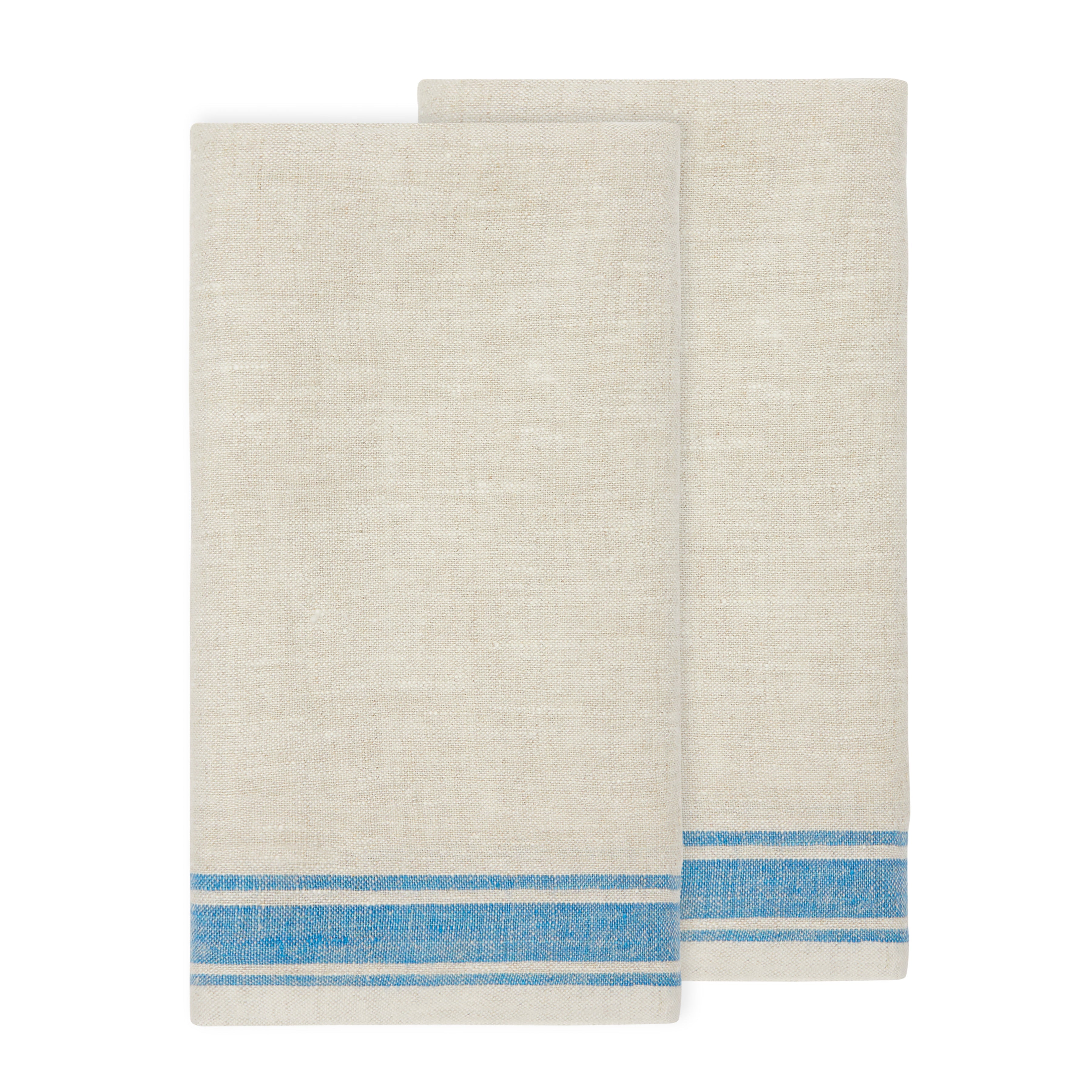 Easter Spring Tea Towels Blue, Set of 2