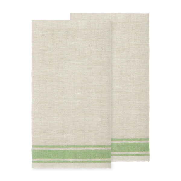 Easter Spring Tea Towels Green, Set of 2