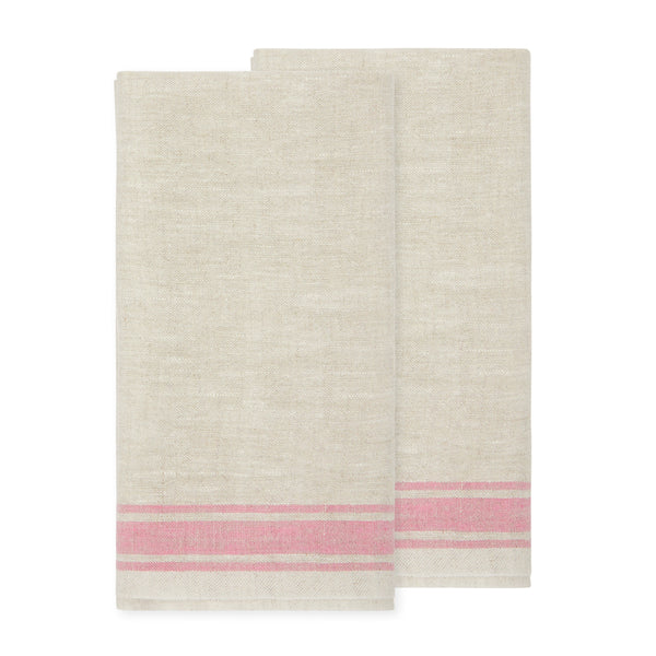 Easter Spring Tea Towels Pink, Set of 2