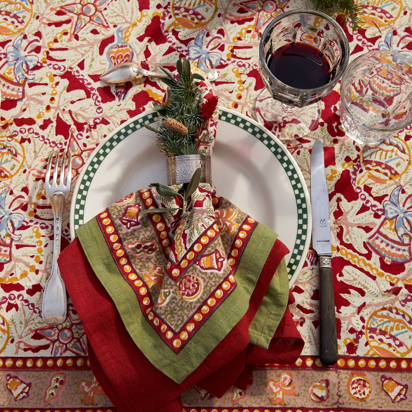 French Tablecloth Noel