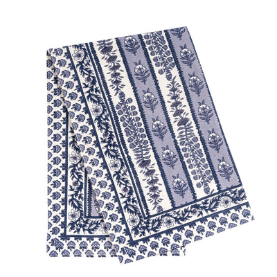Avignon Tea Towels Blue & Marine, Set of 3
