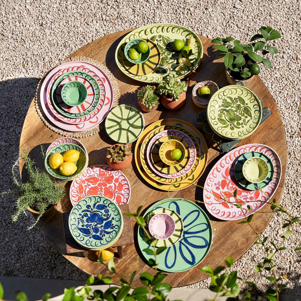 Mediterranean coastline with Couleur Nature linens