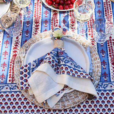 Everyday White Wash Round Placemat 15" - Set of 4