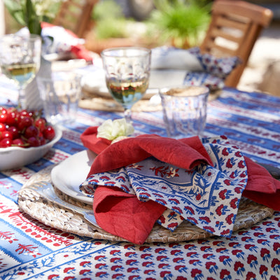 Everyday White Wash Round Placemat 15" - Set of 4