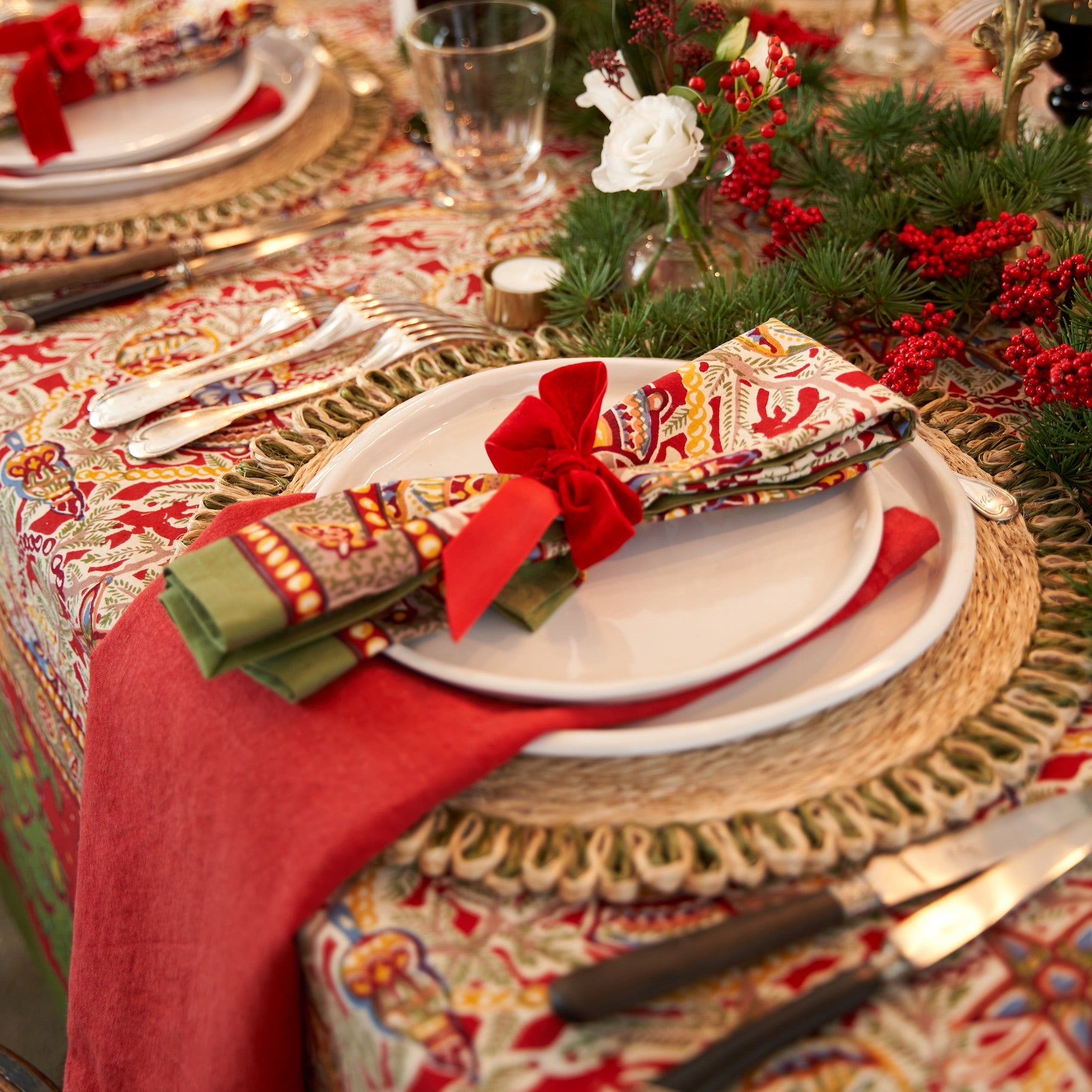 French Tablecloth Noel