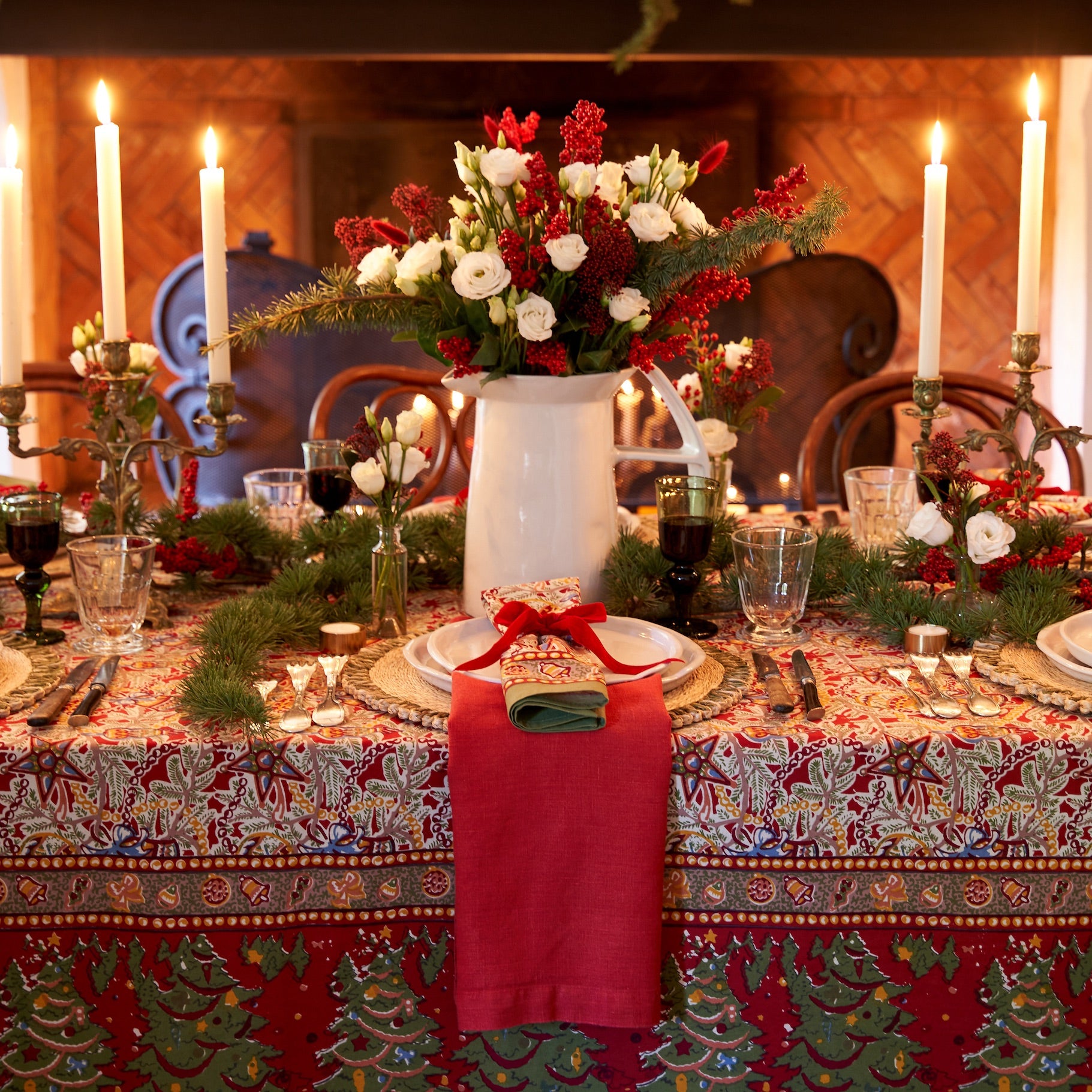 French Tablecloth Noel