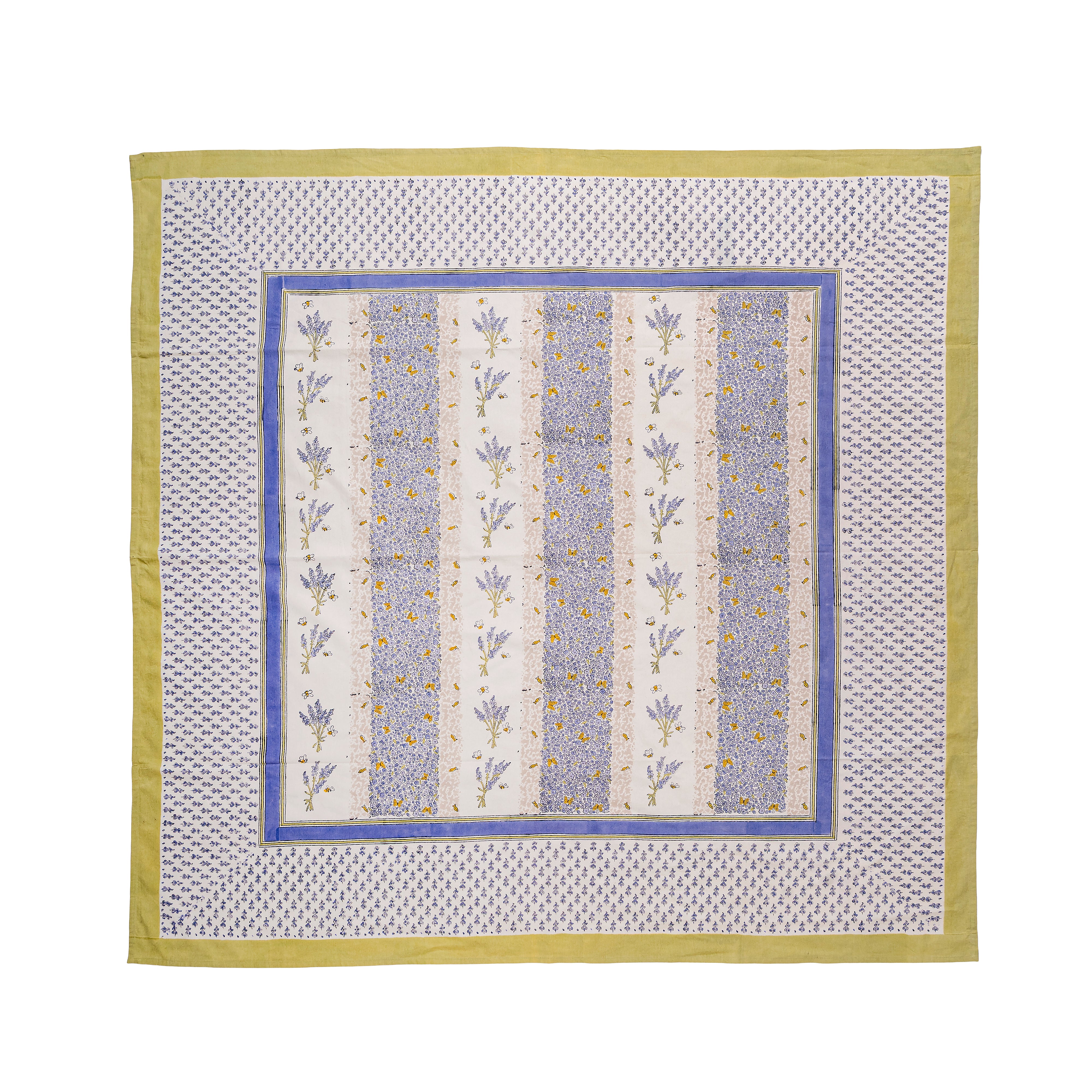 French Tablecloth Lavender Bouquet Purple