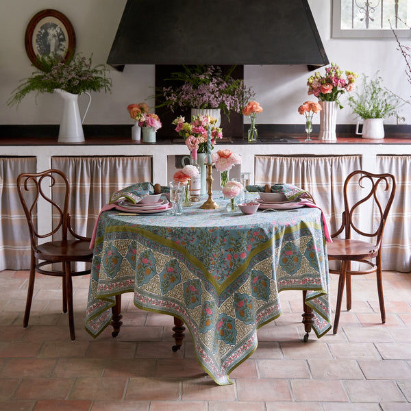 French Tablecloth Giverny Multicolor