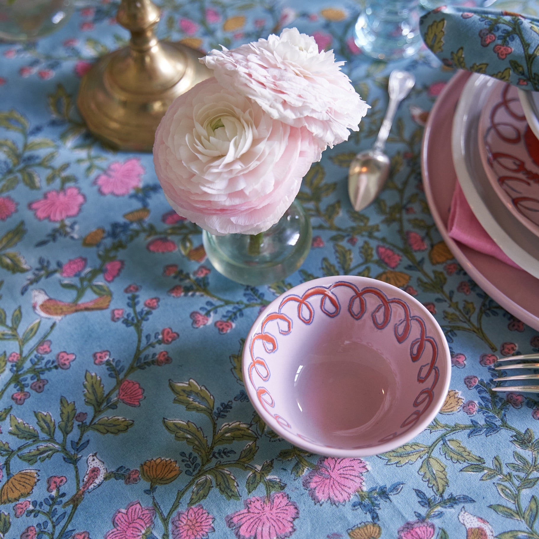 French Tablecloth Giverny Multicolor