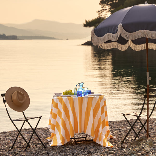 French Tablecloth St. Tropez Yellow Stripes