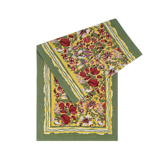 Jardin Runner Red & Green