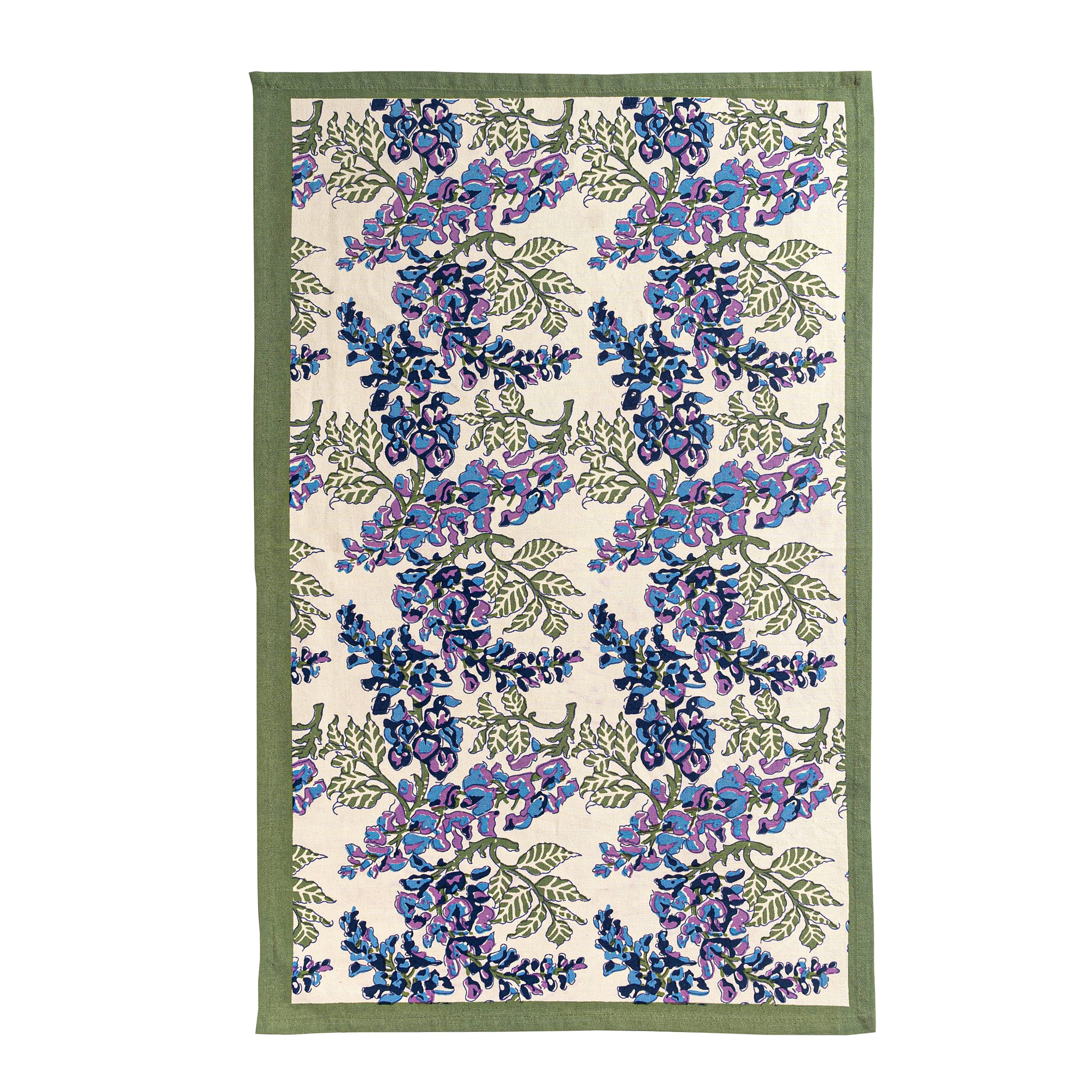 Wisteria Green & Blue Tea Towels, Set of 3