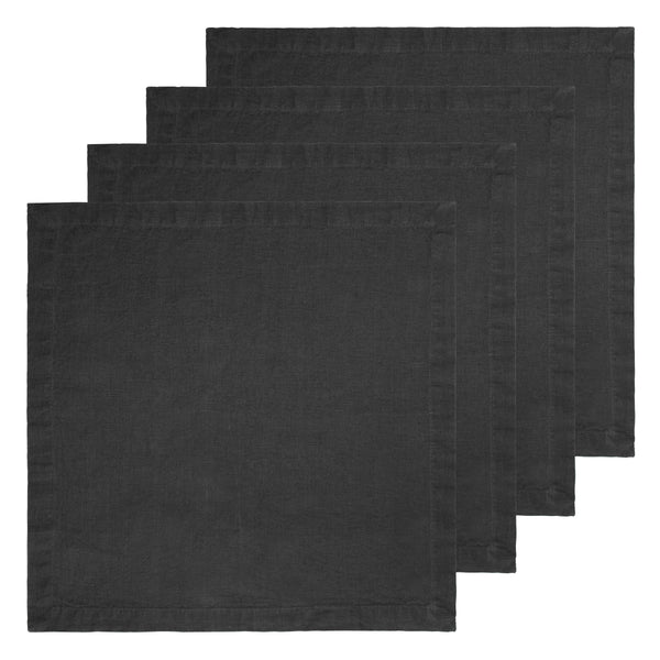 Everyday Napkins Black, Set of 4