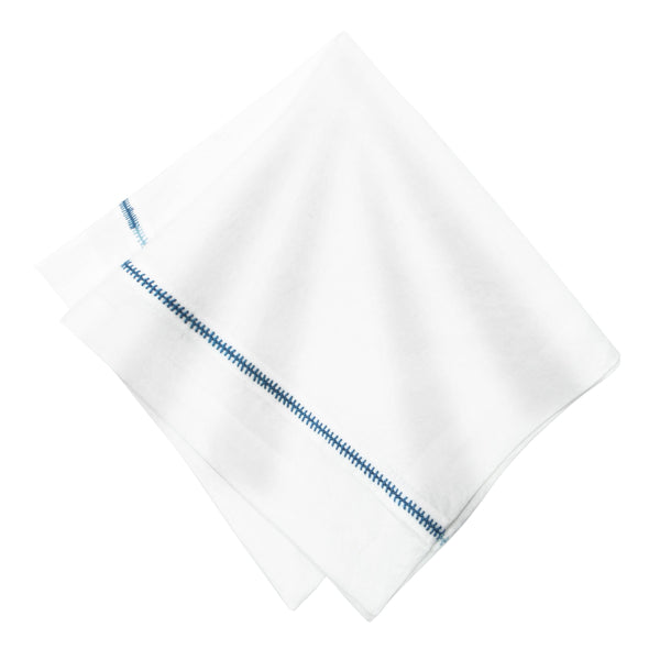 Embroidery Napkins White, Set of 4