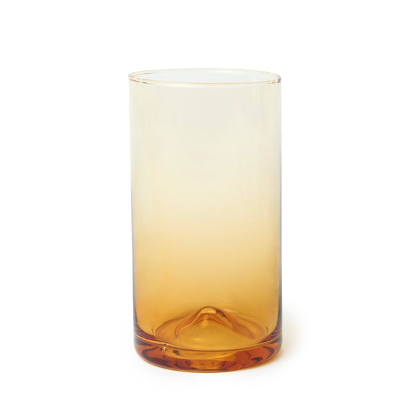 Verona Tall Glass, Amber, 14 oz, Set of 6